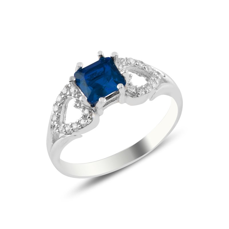 Sapphire CZ Solitaire Ring - R97647