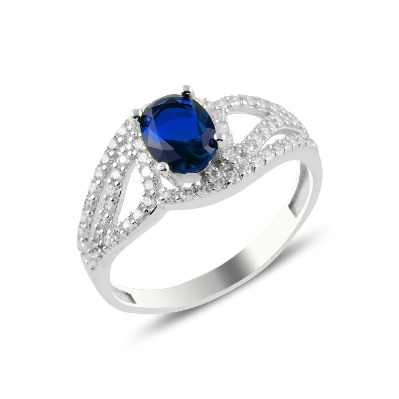 Safir Zirkon Tektaş Yüzük - R97658