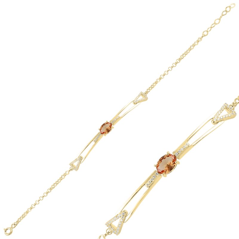 Sultanite & CZ Bracelet - B97985