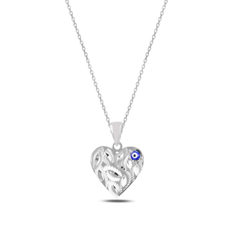 Evel Eye & Heart Necklace - N97997