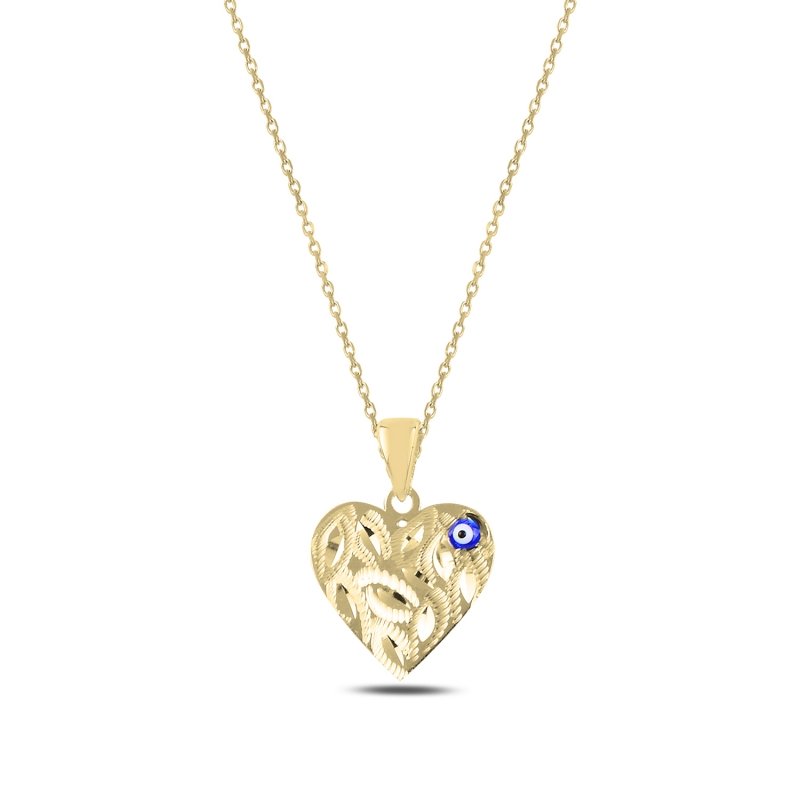 Evel Eye & Heart Necklace - N97997