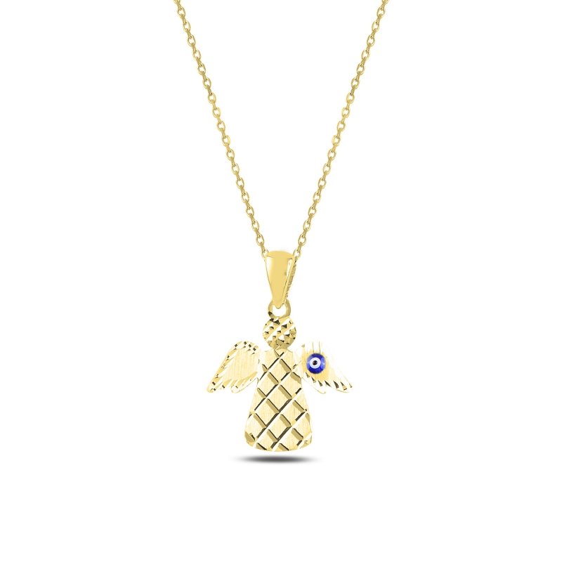 Evil Eye & Angel Necklace - N97998