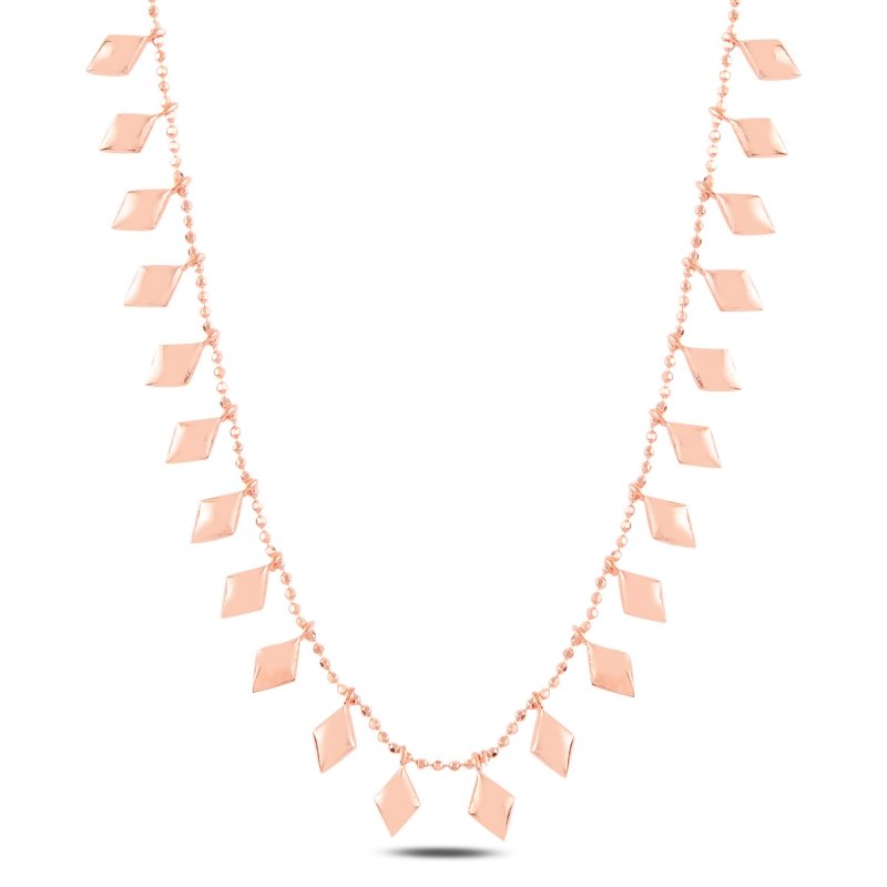 Camber Diamond Shape Dangle Charm Necklace - N98011