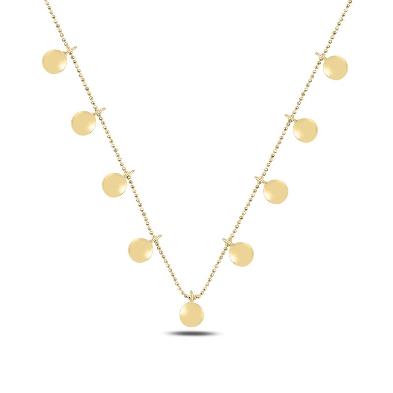 Camber Round Dangle Charm Necklace - N98013