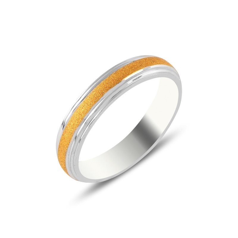 Kumlu Çift Renk 4mm Alyans - WR98343