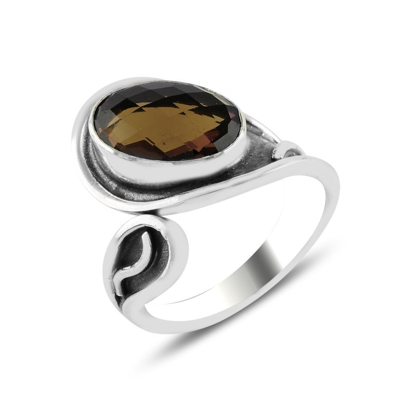 Citrine CZ Adjustable Size Ring - R98502