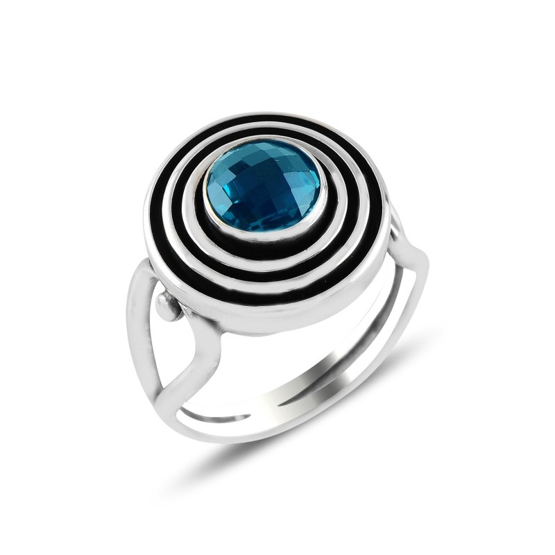 Aquamarine CZ Ring - R98525