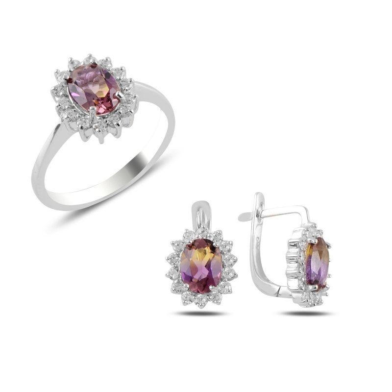 Natural Ametrine Solitaire Set - S98769