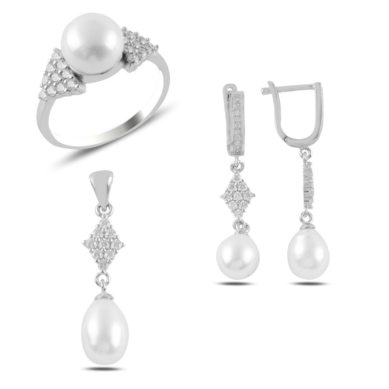 Pearl & CZ Set - S98844
