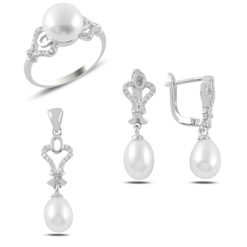Pearl & CZ Set - S98859