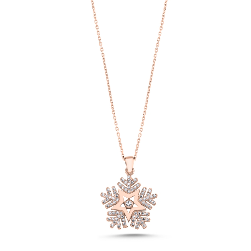 Snowflake CZ Necklace - N98878