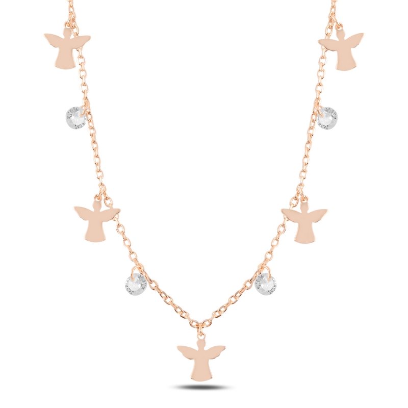 Dangle Fairy & CZ Charm Necklace - N98886