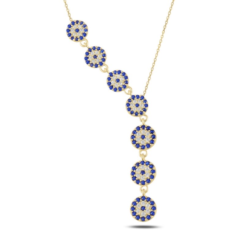 Evil Eye CZ Dangle Y Necklace - N99147