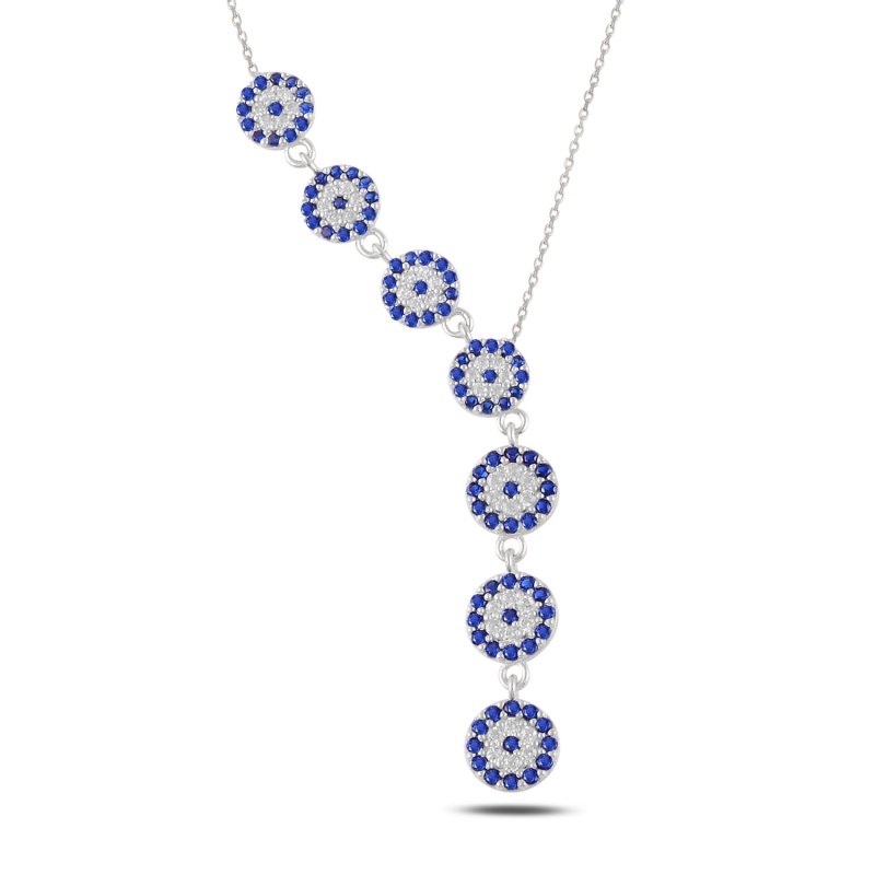 Evil Eye CZ Dangle Y Necklace - N99147