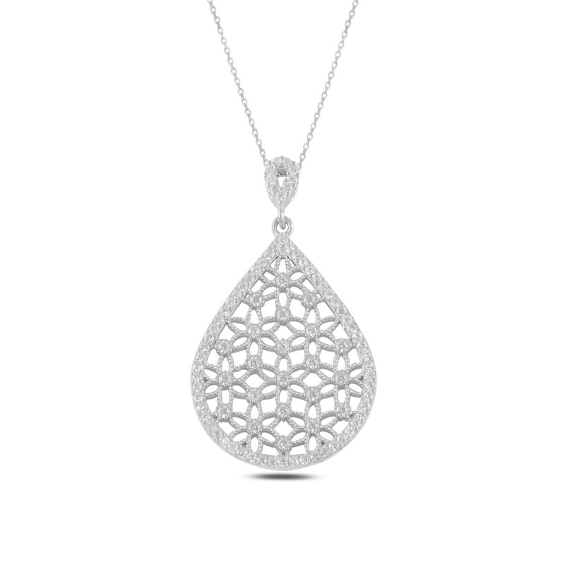 Teardrop Flower of Life Necklace - N99151