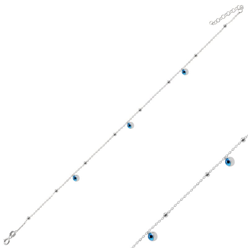 Dangle Evil Eye & Ball Anklet - ANK99181