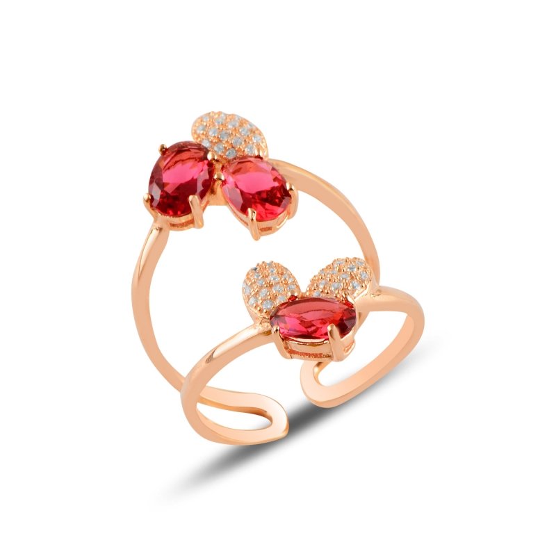 Ruby CZ Adjustable Size Ring - R99649