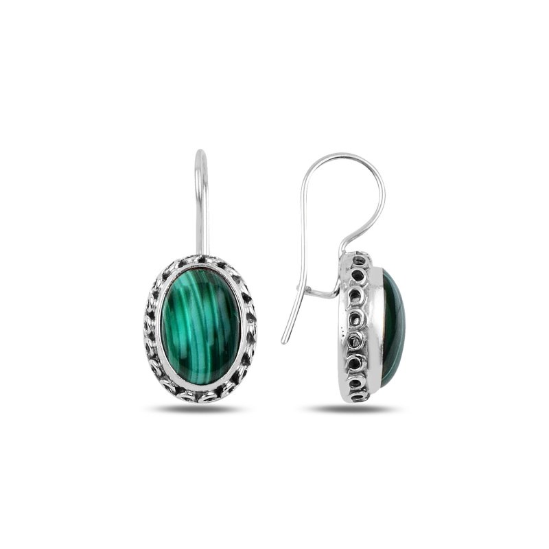 Malachite Handmade Earrings - E99757