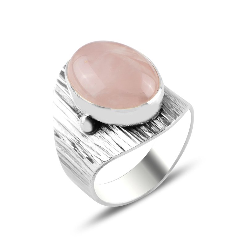 Rose Quartz Handmade Ring - R99764