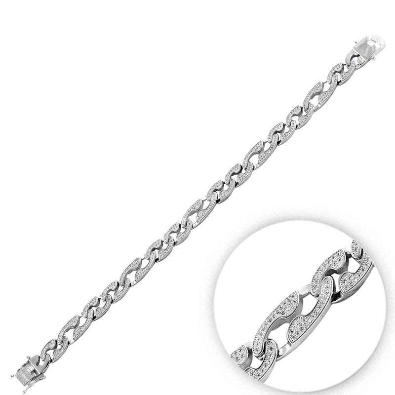 Zirconia Chain Bracelet - B09959