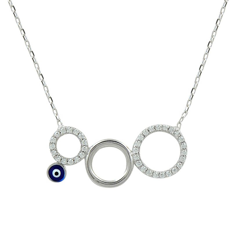 CZ Hoop Necklace - N08784