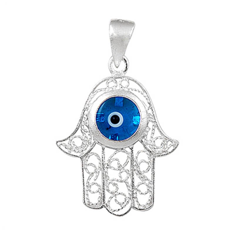 Evil Eye Hamsa Pendant - P01219