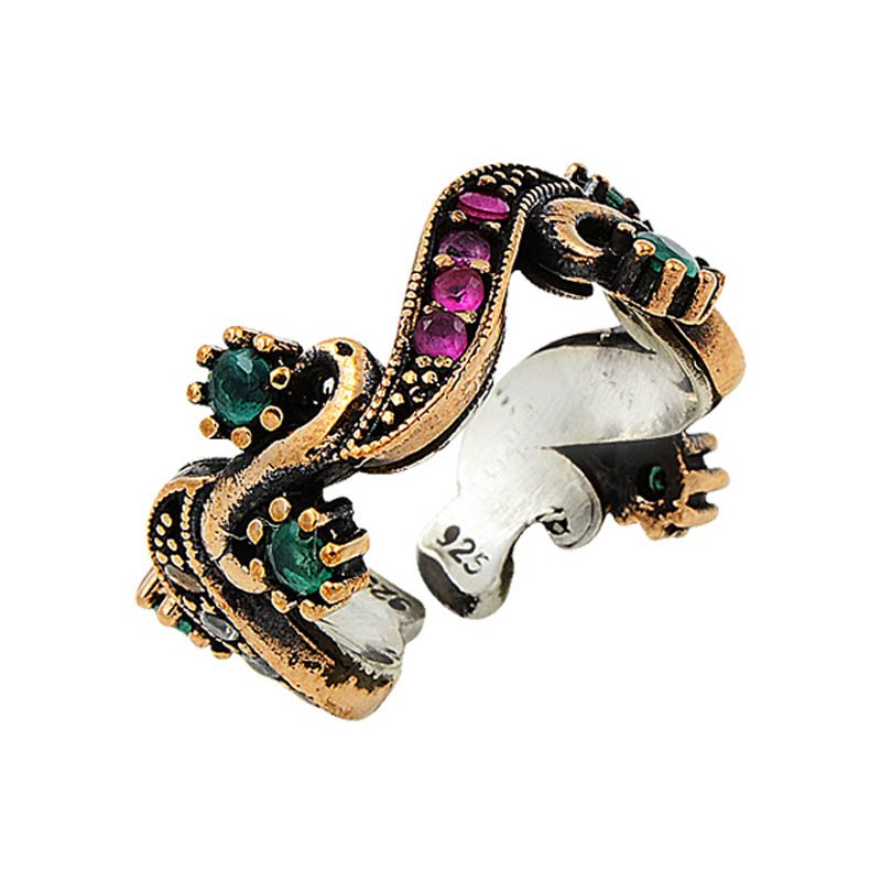 Ottoman Style CZ Ring - R08517