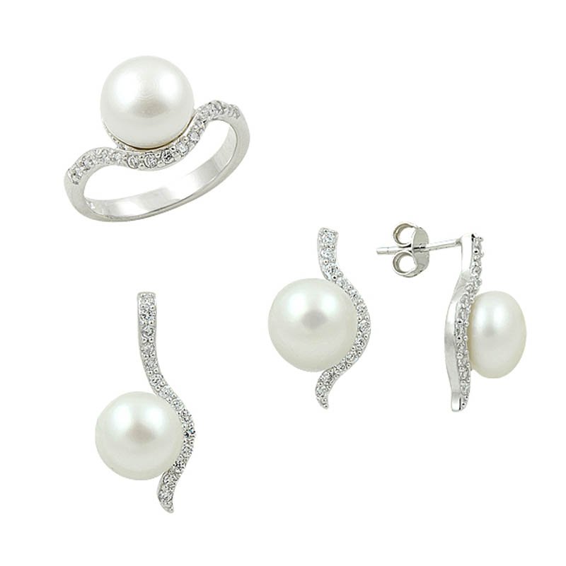 Silver Pearl Set - S09046